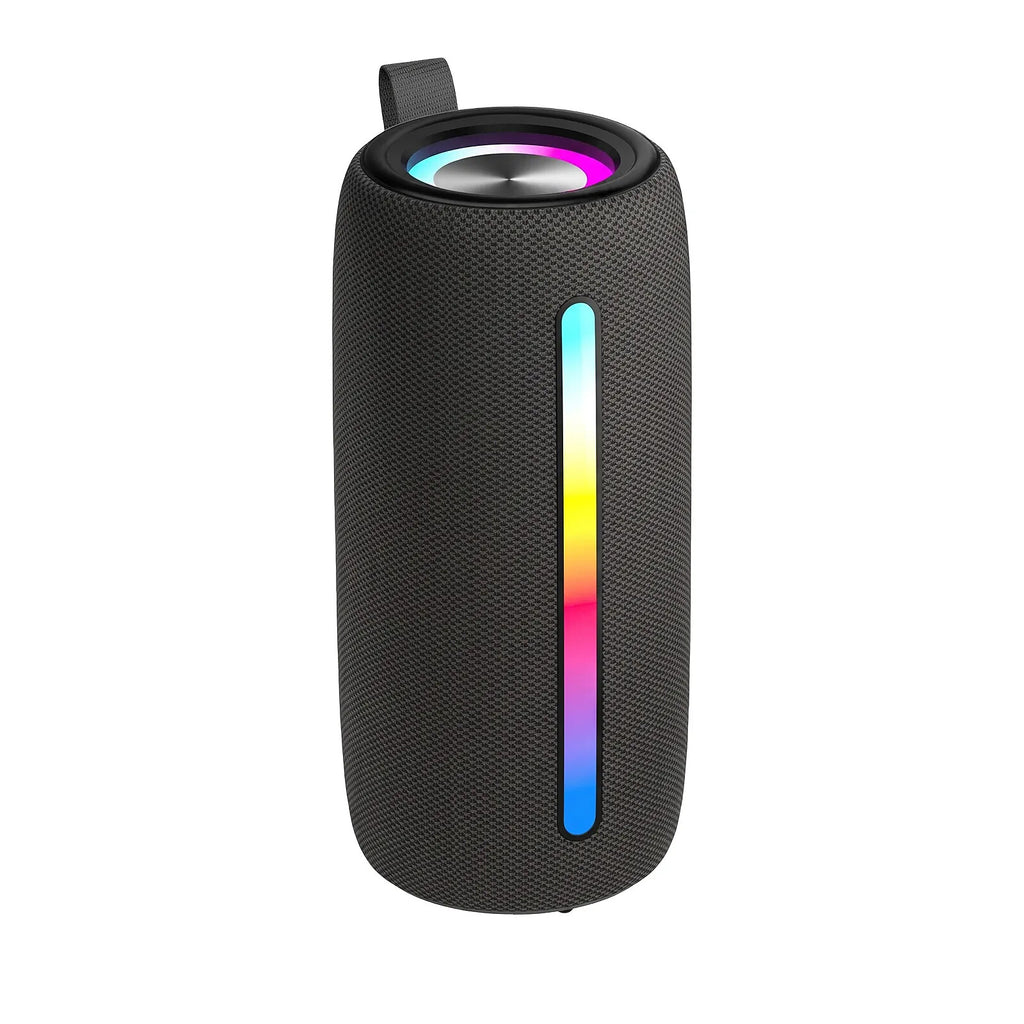 Akashi Enceinte Bluetooth 5.3 Extra Bass 20W avec LED Multicolore Autonomie 8h Noir - image 1