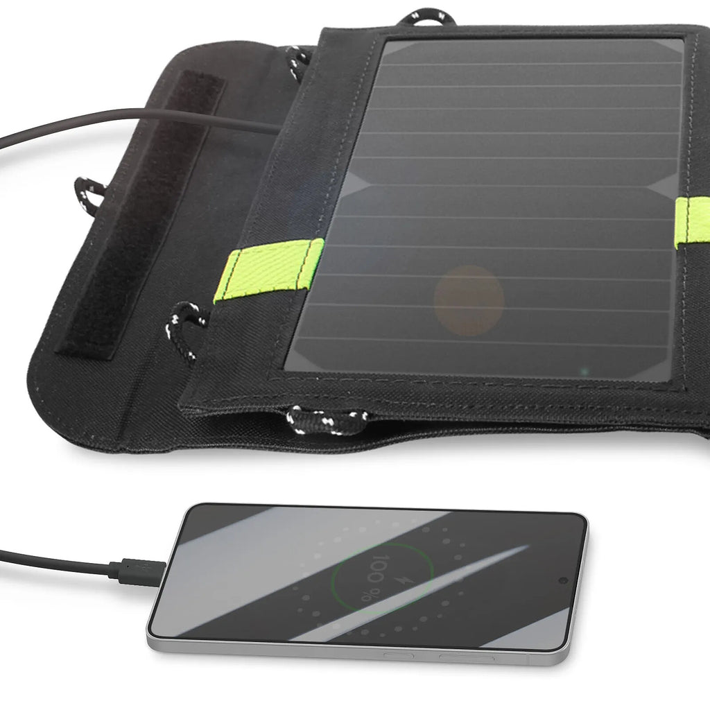 Avizar Chargeur Solaire Étanche 20W Double USB Pliable pour l'extérieur - image 3