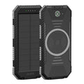 Akashi Batterie de Secours 10000 mAh Solaire Noir - image 1