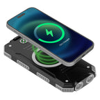 Akashi Batterie de Secours 10000 mAh Solaire Noir - image 2