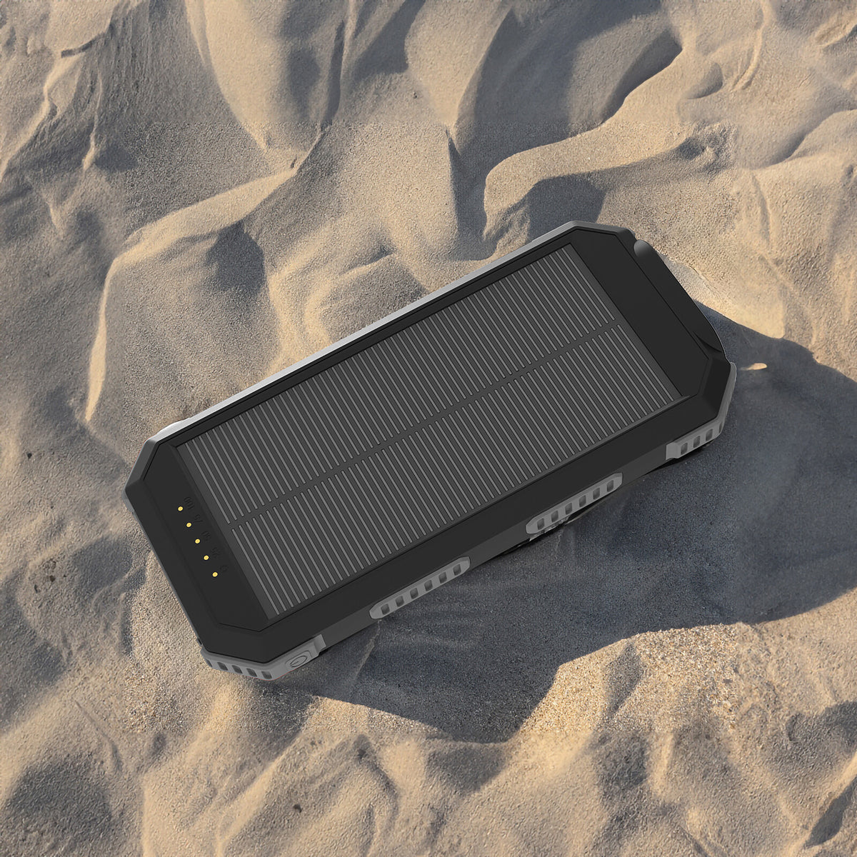 Akashi Batterie de Secours 10000 mAh Solaire Noir - image 4