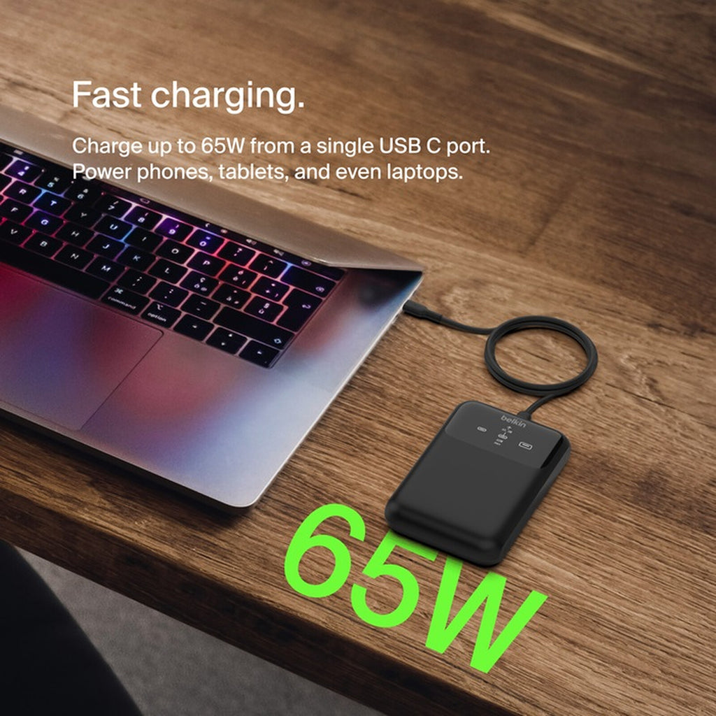 Belkin Batterie de secours USB-C 65W 20 000 mAh pour ordinateur portable 3 ports - image 4