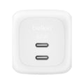 Belkin Chargeur USB-C 65W double USB-C pour ordinateur, Téléphone et Tablette (Blanc) - image 1