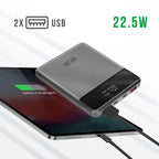 4smarts Powerbank 20000mAh 2 USB-C 100W + 2 USB 22.5W Enterprise Slim Gris - image 4