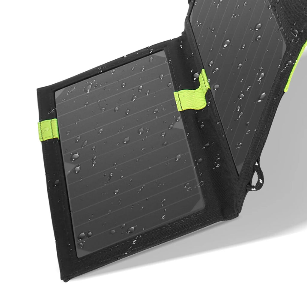 Avizar Chargeur Solaire Étanche 20W Double USB Pliable pour l'extérieur - image 4